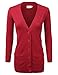 NINEXIS Women's Long Button Down Cardigan w/ Patch Pockets S-XL (6 Colors)