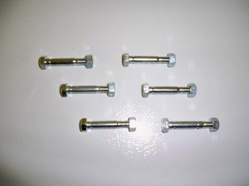 6 Pack - Shear Pins & Nuts for MTD 710-0891 - 910-0891A and 712-0158 (nut).