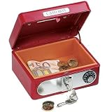 Toys Pure - Tirelire coffre-fort double combinaison - Métal rouge
