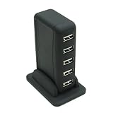 USB7ポートハブ　ブラックの画像