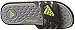 adidas Unisex Adissage Cloudfoam Slides Sandal, Black/Solar Slime/Iron Metallic, 9 US Men