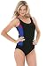 Waist-Slimming Maillot (INDIGO LIGHT CORAL S,14 W)