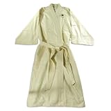 Cypress Spa - Ladies Plus Size Waffle Weave Wrap Robe, Natural