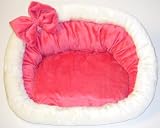 cat bed/cushion 20.5'' x 16'' in white/pink #5120