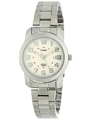 Timex Womens T2N432 Elevated Classics Sport Chic Silver-Tone Bracelet Watch
