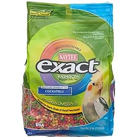 Kaytee Exact Rainbow Premium Daily Nutrition for Cockatiels by Exact