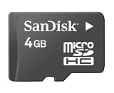 SanDisk 4GB MicroSD MicroSDHC Memory Card for HTC 8925 Shadow TyTN ll Touch P3450 AT&T Tilt LG CU515 Palm Centro Samsung A737 A736 U700 Gleam i760 Sharp Sidekick LX Motorola Slide Blackberry 8130