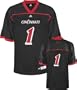 Cincinnati Bearcats Football Jersey: adidas #1 Black Replica Football Jersey