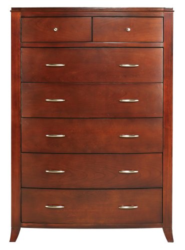 Modus Furniture Brighton Six Drawer Chest, Cinnamon