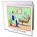 Londons Times Funny Medicine Cartoons - Horse At Shrink - Greeting Cards-12 Greeting Cards with envelopes