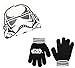Star Wars Little Boys' Storm Trooper Flip-Down Mask Beanie and Glove Set
