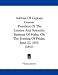 Address Of Captain Graves: President Of The Literary And Scientific Institute Of Malta, On The Evening Of Friday, June 10, 1853 (1853) Address Of Captain Graves: President Of The Literary And Scientific Institute Of Malta, On The Evening Of Friday, June 10, 1853 (1853)