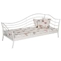 Schickes Bett Metallbett in wei� Liegefl�che 90 x 200 cm