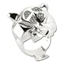 14K White Gold Black & White Diamond Ring