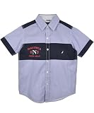 Nautica "Open Seas Stripe" S/S Button-Down Shirt (Sizes 8 - 20)