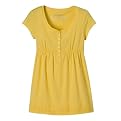 Girls' Mossimo Supply Co. Short-Sleeve Henley Knit Top - Yellow