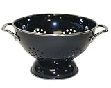 Calypso Basics 1.5 Quart powder coated  Colander, Black