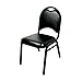 Attco ARB568/3570 Stack Chair Deluxe Black (1 EACH)