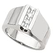 14K White Gold Diamond Ring - 0.75 Ct.