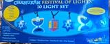 10' Festival Of Lights Chanukah Light Set: Stars Dreidels & Menorahs #SJ-14587
