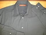 AXIS Black Basic Collar LS Pattern Shirt