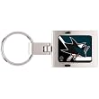 San Jose Sharks Domed Metal Keychain