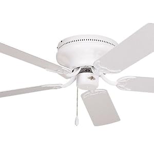 Emerson Fans CF805SWW 52″ Snugger Contemporary Flush Mount Appliance White Ceiling Fan