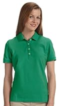 Ashworth Ladies Combed Cotton Pique Polo Shirt - PINE - XX-Large

