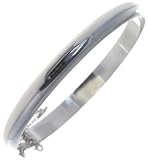 Modern 925 Sterling Silver Ladies Bangle - 8 Grams