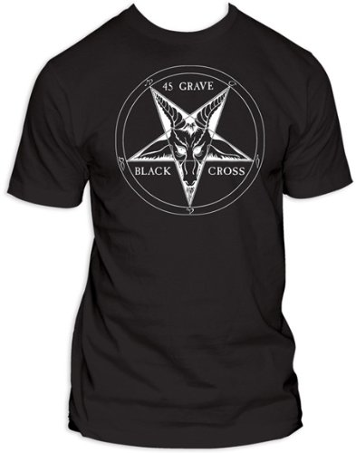 Mens 45 Grave Black Cross T-shirt