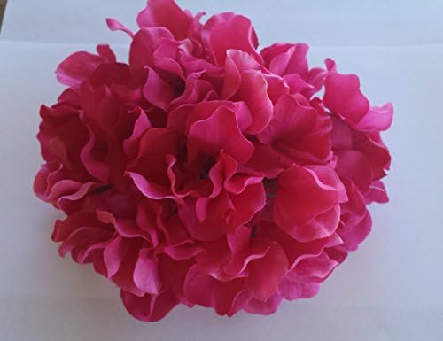 1 Large Artificial Hydrangea Head in Fuchsia Pink