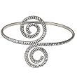 Birthday Gift for Her Sterling Silver Armlet 3.5 inches
