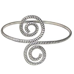 Birthday Gift for Her Sterling Silver Armlet 3.5 inches