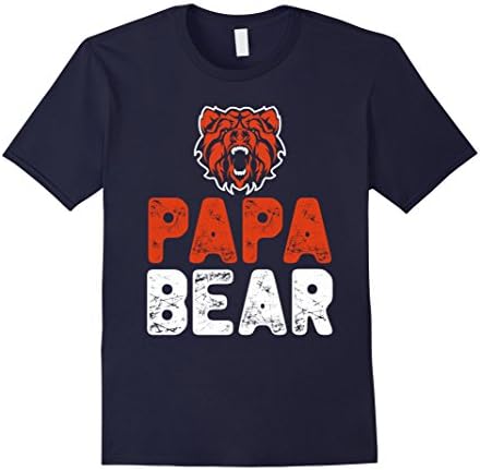 Men's Papa Bear T Shirt - Bears Funny Tee Shirts 3XL Navy
