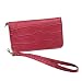 Iphone Wristlet Womens Wallet In Pink Croc also fits Itouch, Blackberry, Android & Most Cell Phone Models