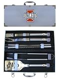 Illinois Fighting Illini 8 Piece Barbeque Tool Set w/ Case