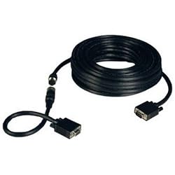 Tripp Lite P503-050 SVGA EZ-Pull Gold Monitor Cable w RGB Coax, HD15M/M - 50ft