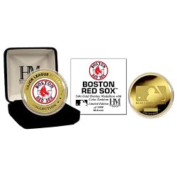 Boston Red Sox 24Kt Gold And Color Team Commemorative Coin