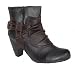 Mustang Damenstiefel Stiefel Schuhe Damenschuhe Stiefelette dunkelbraun