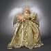 Kurt Adler 12-Inch Fiber Optic Gold Angel Tree Topper