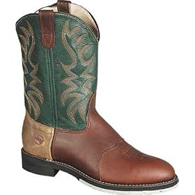 Men's 10 Double - H� AG7� Roper Work Boots Briar Green by DOUBLE-H