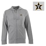 Vanderbilt Signature Full Zip Hooded Sweatshirt (Grey)