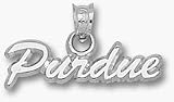 Purdue Boilermakers Script Purdue 5/8 Pendant - Sterling Silver Jewelry