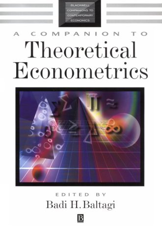 A Companion To Theoretical Econometrics (blackwell Companions To Contemporary Economics)