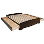 Full Platform Storage Bed With 6 Drawers - Espresso (espresso) (18.75"h X 57"w X 76.5"d)