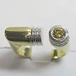 14K Two-Tone Gold Natural Yellow Diamond Ring