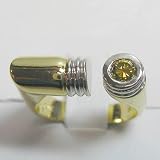 14K Two-Tone Gold Natural Yellow Diamond Ring