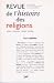 Revue De L Histoire Des Religions