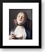 Girl Wearing Pearl Drop Earrings 16x18 Framed Art Print by Rotari, Pietro Antonio