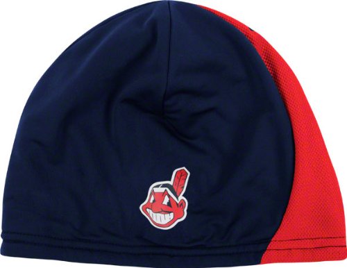 Cleveland Indians New Era Navy AC Performance Therma Base On Field Knit Hat